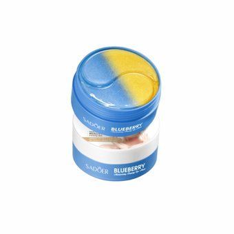 Гідрогелеві патчі для шкіри навколо очей з чорницею Sadoer Blueberry Moisturizing Firming Eye Mask 80г