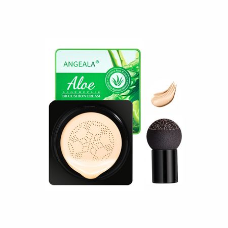 Кушон для обличчя з алое вера Angeala Aloe Repair BB Cushion Cream (Бежевий натуральний) 2120-02 фото