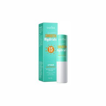 Зволожувальний сонцезахисний бальзам для губ SPF15 Sadoer Sunscreen Smooth Hydrate Lip Balm Sun Protection 3г