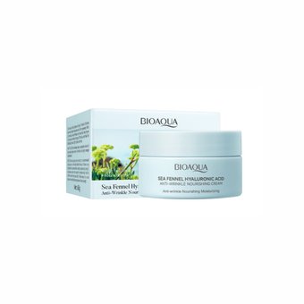 Крем для обличчя проти ластовиння Bioaqua Sea Fennel Hyaluronic Acid Anti-Wrinkle Cream NO.BQY53126 фото