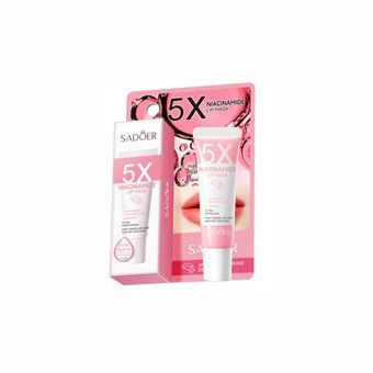 Зволожувальна маска для губ з ніацинамідом Sadoer 5X Niacinamide Lip Mask