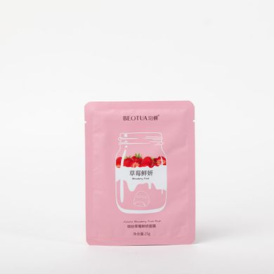 Тканинна маска з екстрактом полуниці Beotua Strawberry Fresh Mask NO.BD03558 фото