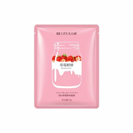 Тканинна маска з екстрактом полуниці Beotua Strawberry Fresh Mask NO.BD03558 фото