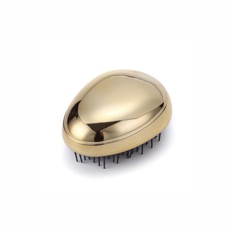 Золотий масажний гребінець для кудрявого волосся Gold S9015 фото