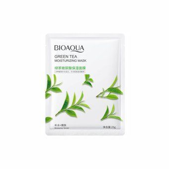 Маска для обличчя з екстрактом зеленого чаю Bioaqua Green Tea Moisturizing Mask 25г