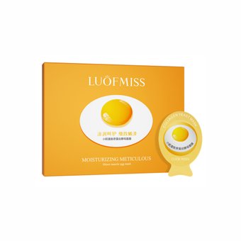 Яєчна маска для обличчя в капсулах Luofmiss Moisturizing Meticulous Egg Mask NO.LFMX22804 фото