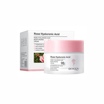 Крем для обличчя з екстрактом рози та гіалуронової кислоти Bioaqua Rose Hyaluronic Acid Cream NO.BQY60735 фото