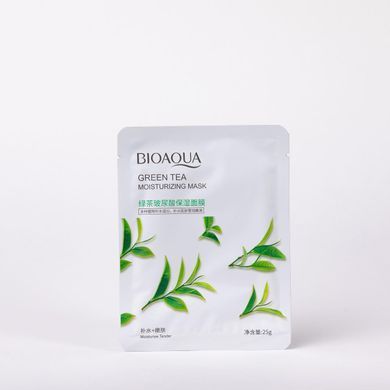 Маска для обличчя з екстрактом зеленого чаю Bioaqua Green Tea Moisturizing Mask 25г