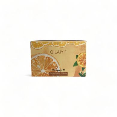 Кушон для обличчя з апельсином Qilaiyi Vitamin C Cushion CC Cream (Бежевий натуральний) 3103-02 фото