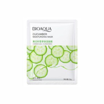 Маска для обличчя з екстрактом огірка Bioaqua Cucumber Moisturizing Mask 25г