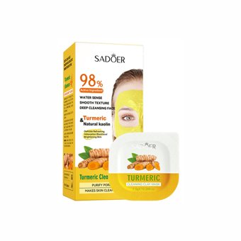 Набір очисних масок для обличчя з екстрактом куркуми Sadoer Turmeric Cleaning Clay Mask NO.SD44821 фото