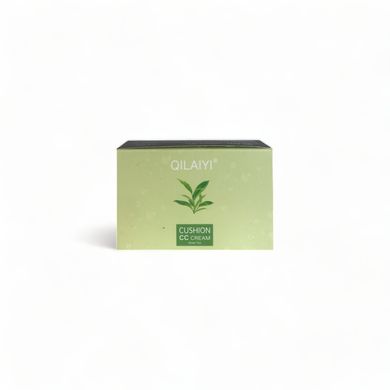 Кушон для обличчя з чайним деревом Qilaiyi Green Tea Cushion CC Cream (Бежевий світлий) 3101-01 фото