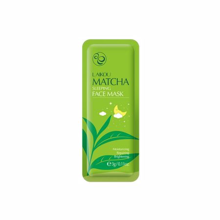 Нічна маска для обличчя з екстрактом зеленого чаю Laikou Matcha Sleeping Face Mask LK88798 фото