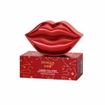 Патчі для губ Bioaqua Cherry Collagen Moisturizing Essence Lip Film NO.BQY90676 фото