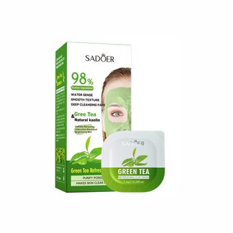 Набір освіжаючих масок для обличчя з екстрактом зеленого чаю Sadoer Green Tea Refreshing Clay Mask NO.SD44838 фото
