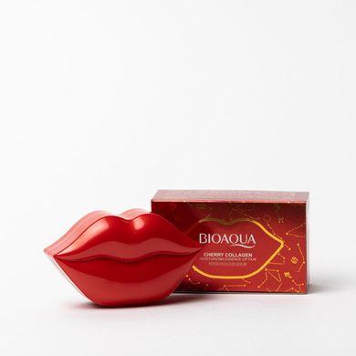 Патчі для губ Bioaqua Cherry Collagen Moisturizing Essence Lip Film NO.BQY90676 фото