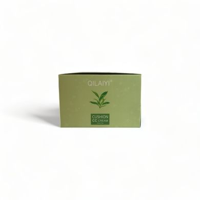 Кушон для обличчя з чайним деревом Qilaiyi Green Tea Cushion CC Cream (Бежевий натуральний) 3101-02 фото