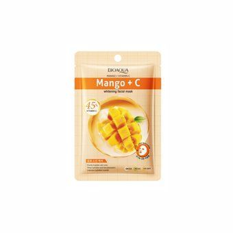 Освітлювальна тканинна маска для обличчя з манго та вітаміном C Bioaqua Mango+C Facial Mask 0г