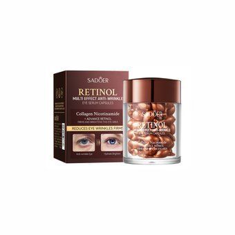 Антивікові капсули-сироватка для шкіри навколо очей з ретинолом Sadoer Retinol Multi Effect Anti Wrinkle Eye Serum Capsules 0г