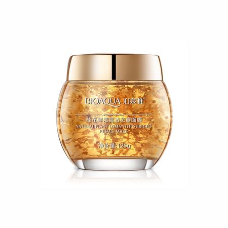 Нічна маска для обличчя з золотом османтусу Bioaqua Osmanthus Bright Petals Mask NO.BQY7663 фото