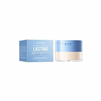Водостійка матуюча розсипчаста пудра для обличчя Sadoer Lasting Waterproof Matte Finishing Powder (Бежевий світлий) 15г