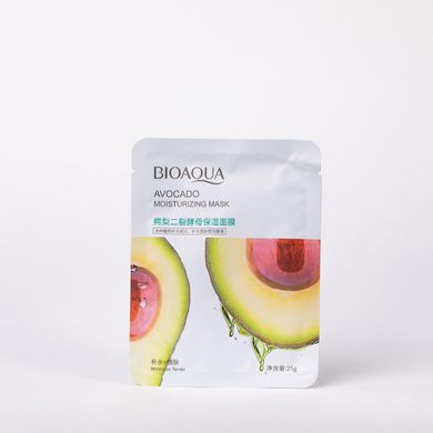 Маска для обличчя з екстрактом авокадо Bioaqua Avocado Moisturizing Mask NO.BQY74947 фото