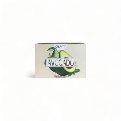 Кушон для обличчя з авокадо Qilaiyi Avocado Cushion CC Cream (Бежевий світлий) 3102-01 фото