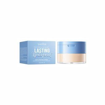 Водостійка матуюча розсипчаста пудра для обличчя Sadoer Lasting Waterproof Matte Finishing Powder (Бежевий натуральний) 15г