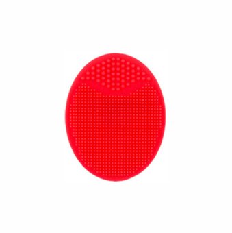 Червоний спонж силіконовий для вмивання Red M5003 фото