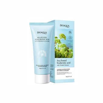 Відбілююча пінка для обличчя Bioaqua Sea Fennel Hyaluronic Acid Anti-Wrinkle Cleanser NO.BQY52617 фото