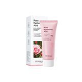 Пінка для обличчя з екстрактом рози та гіалуронової кислоти Bioaqua Rose Hyaluronic Acid Cleanser NO.BQY60551 фото