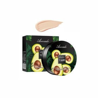 Легкий кушон та пудра 2в1 з екстрактом авокадо Zozu Avocado Delicate Color Air Cushion (Бежевий світлий) NO.ZOZU61534 фото