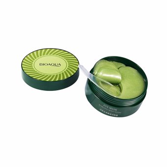 Гідрогелеві патчі для очей із зеленим турмаліном Bioaqua Hydrating Moisturizing Eye Mask NO.BQY45022 фото