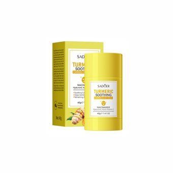 Очищувальна глиняна маска-стік з куркумою та ніацинамідом Sadoer Turmeric Soothing Caring Clay Stick 40г