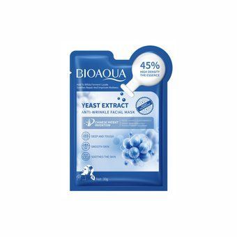 Тканинна маска з гіалуроновою кислотою Bioaqua Yeast Extract Anti-Wrinkle Facial Mask 30г