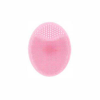 Рожевий спонж силіконовий для вмивання Pink M5008 фото