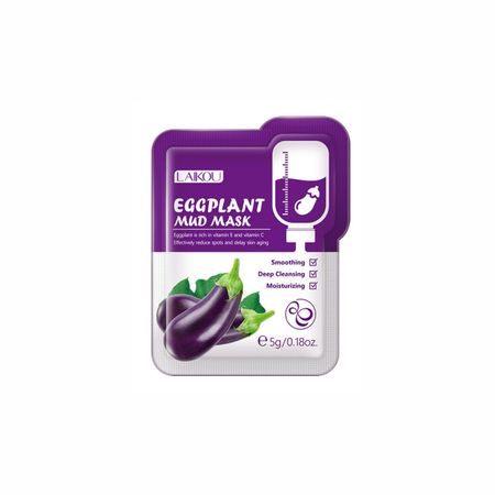 Маска для обличчя з баклажаном Laikou Eggplant Mud Mask LK84004 фото