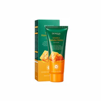 Пінка для обличчя з екстрактом меду та вітаміну Е Bioaqua Vitamin E Manuka Honey Cleanser NO.BQY53522 фото