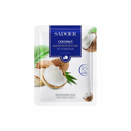 Тканинна маска для обличчя з екстрактом кокосу Sadoer Coconut Moisture Rejuvenating Mask NO.SD81370 фото