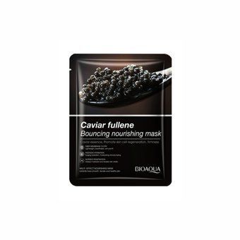Тканинна маска для обличчя з екстрактом чорної ікри Bioaqua Caviar Bouncing Nourishing Mask 25г