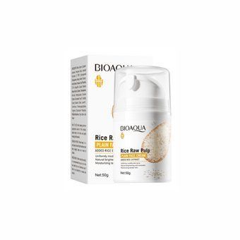 Зволожувальний крем для обличчя з екстрактом рису Bioaqua Rice Raw Pulp Plain Face Cream 50г