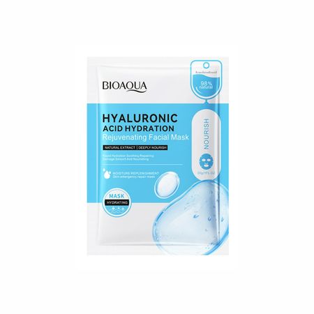 Тканинна маска для обличчя з гіалуроновою кислотою Bioaqua Hyaluronic Acid Hydrating Mask NO.BQY80847 фото