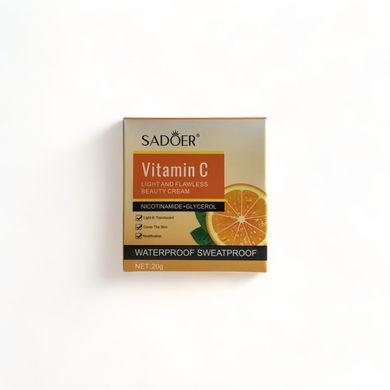 Кушон Sadoer Vitamine C Light and Flawless Beauty Cushion Cream (Бежевий натуральний) NO.SD96208 фото