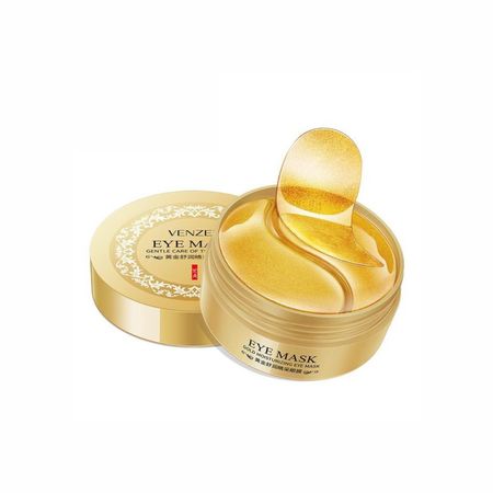 Гідрогелеві патчі для очей з Біо золотом та спіруліною Venzen Gold Moisturizing Eye Mask NO.FZ15063 фото