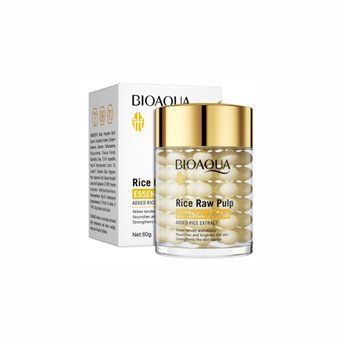 Зволожувальний крем для обличчя з екстрактом рису Bioaqua Rice Raw Pulp Essence Cream 60г