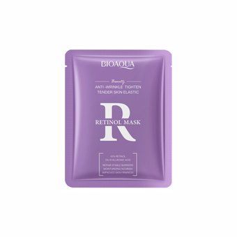 Тканинна маска з ретинолом для розгладження зморшок Bioaqua Retinol Mask 25г