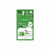 Три етапна тканинна маска для обличчя з алое вера Bioaqua Aloe Vera Anti Agning Soothing Mask 25г