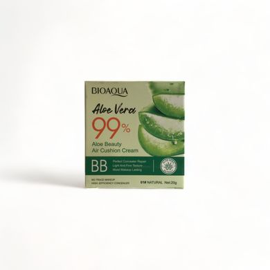 Кушон з алое вера Bioaqua Aloe Vera 99% Air Cushion BB Cream (Бежевий натуральний) NO.BQY61961 фото