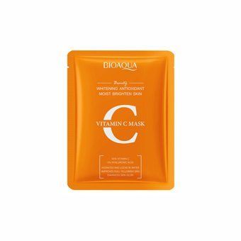 Тканинна маска з вітаміном C для сяйва та зволоження шкіри Bioaqua Vitamin C Mask 25г