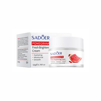 Крем для обличчя з екстрактом гранату Sadoer Pomegranate Fresh Brightening Face Cream NO.SD96093 фото